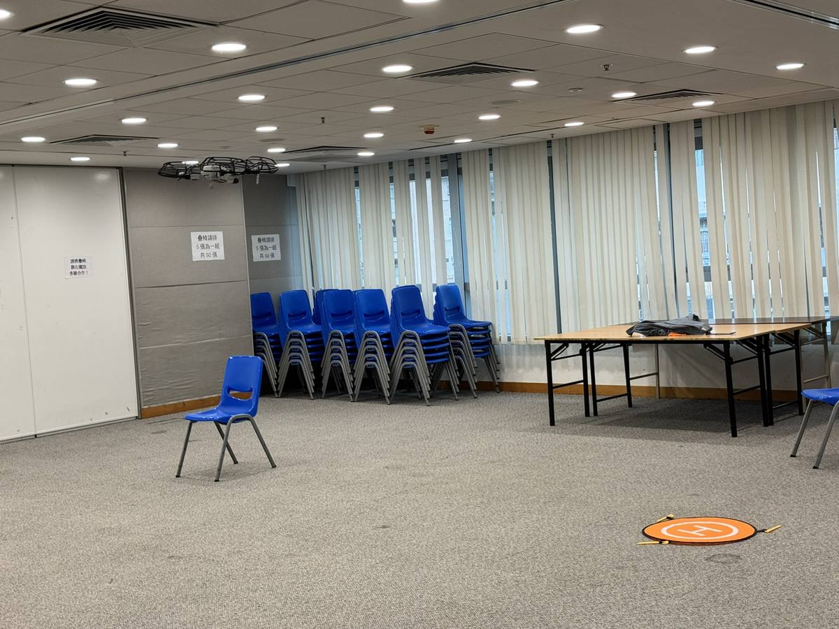 Indoor drone training classroom Hong Kong